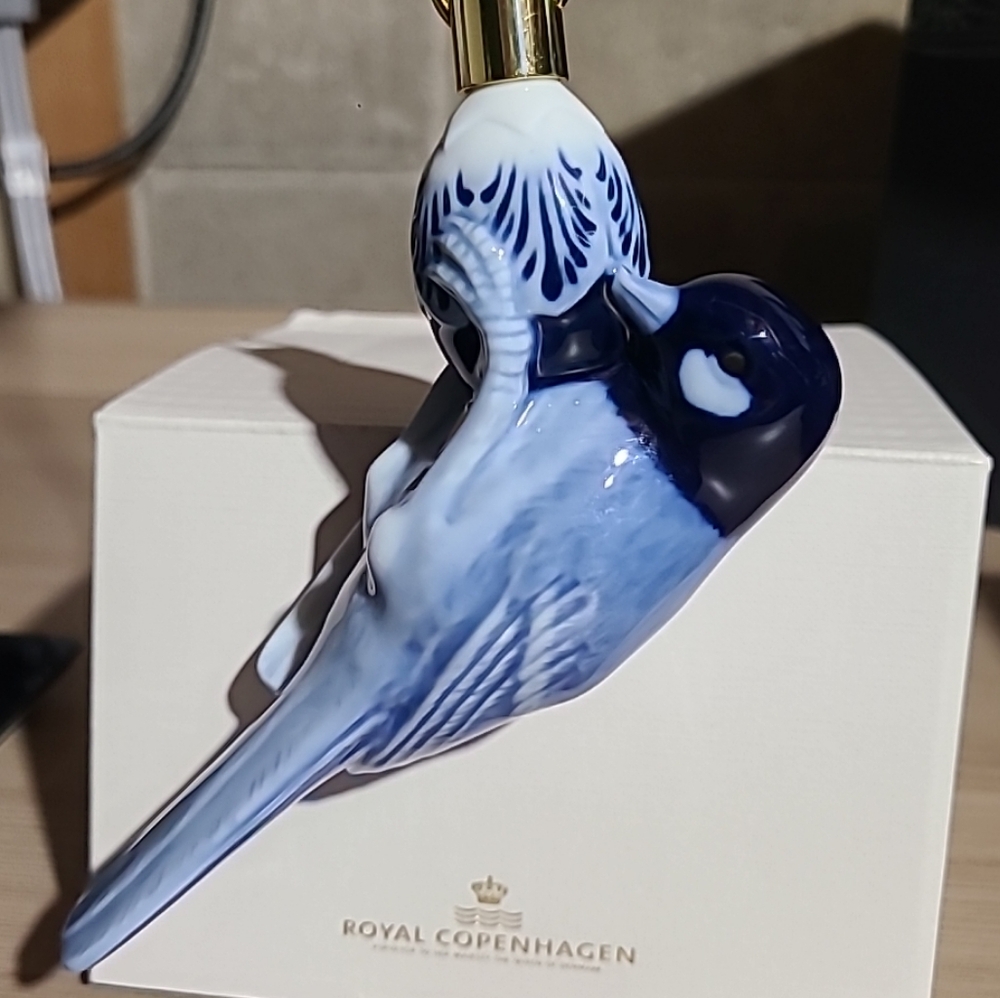 Royal Copenhagen Blue and White Bird Christmas Ornament 2021